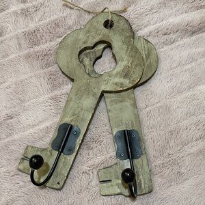 Rustic Wooden Key Wall Hooks